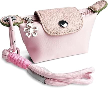 Women’s Mini Coin Purse Keychain – Vintage Nylon Zip Wallet – Compact, Stylish Change Purse for Cards, Cash,, Pink, S on Amazon.ae - Price Tracker