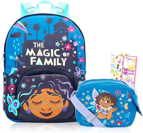 Disney Encanto Mini Backpack Purse Set - Bundle with 14" Sequined Mirabel Backpack Bag, More Encanto Travel Luggage School Supplies Pack for Kids | 14" Sequined Disney Mirabel Bookbag, More Encanto Travel Luggage School Supplies Pack for Kids on Amazon.ae - Price Tracker