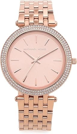 Michael Kors Darci 3 Hand Watch with Glitz Accents, 39MM on Amazon.ae - Price Tracker