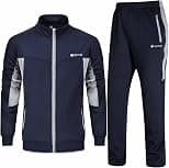 Rdruko Men's Tracksuit Athletic Full Zip Casual Sports Jogging Gym Sweatsuit - Best Deal Finder