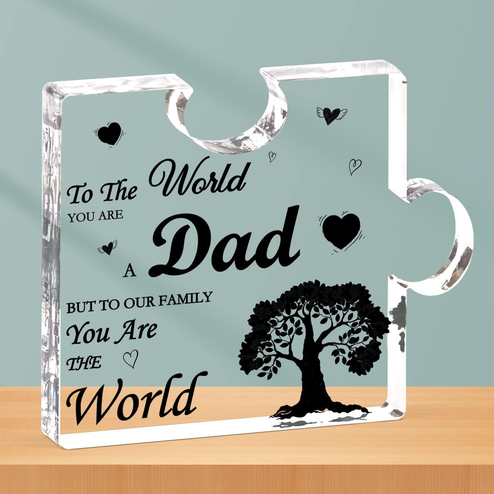 CSYY Dad Gifts from Daughter Son, Fathers Day Acrylic Plaque Gifts for Dad, Dad Plaque Gifts Puzzle Shaped, Dad Birthday Gifts, Father Presents for Christmas Daddy Gifts Dad Thank You Gifts on Amazon.ae - Price Tracker