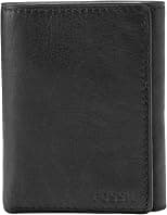 Fossil Men's Leather Trifold Wallet for Men - متتبع أسعار Amazon.sa