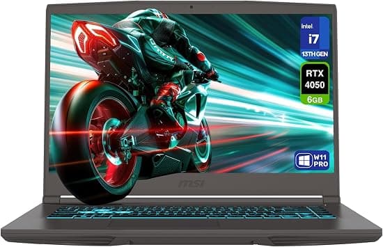 msi Thin 15 Gaming Laptop, Intel Core i7-13620H, 32 GB DDR4 RAM, 2 TB PCIe SSD, 15.6” FHD (1920x1080) 144Hz Display, Nvidia G-Force RTX 4050, Backlit Keyboard, W11 Pro, Black on Amazon.ae - Price Tracker