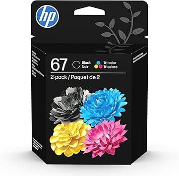 HP 67 Black/Tri-color Ink Cartridges (2 Pack) | Works with HP DeskJet 1255, 2700, 4100 Series, HP ENVY 6000, 6400 Series | Eligible for Instant Ink | 3YP29AN - Amazon.ae Price Tracker