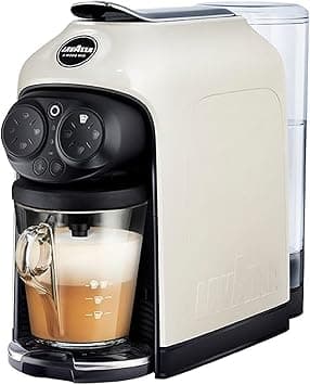 Lavazza, A Modo Mio Deséa Coffee Capsule Machine, Compatible with A Modo Mio Coffee Pods, Touch Interface, Sound Alerts, Automatic Shut-Off, Dishwasher-Safe Components, 1500W, 220-240V, White Cream on Amazon.ae - Price Tracker
