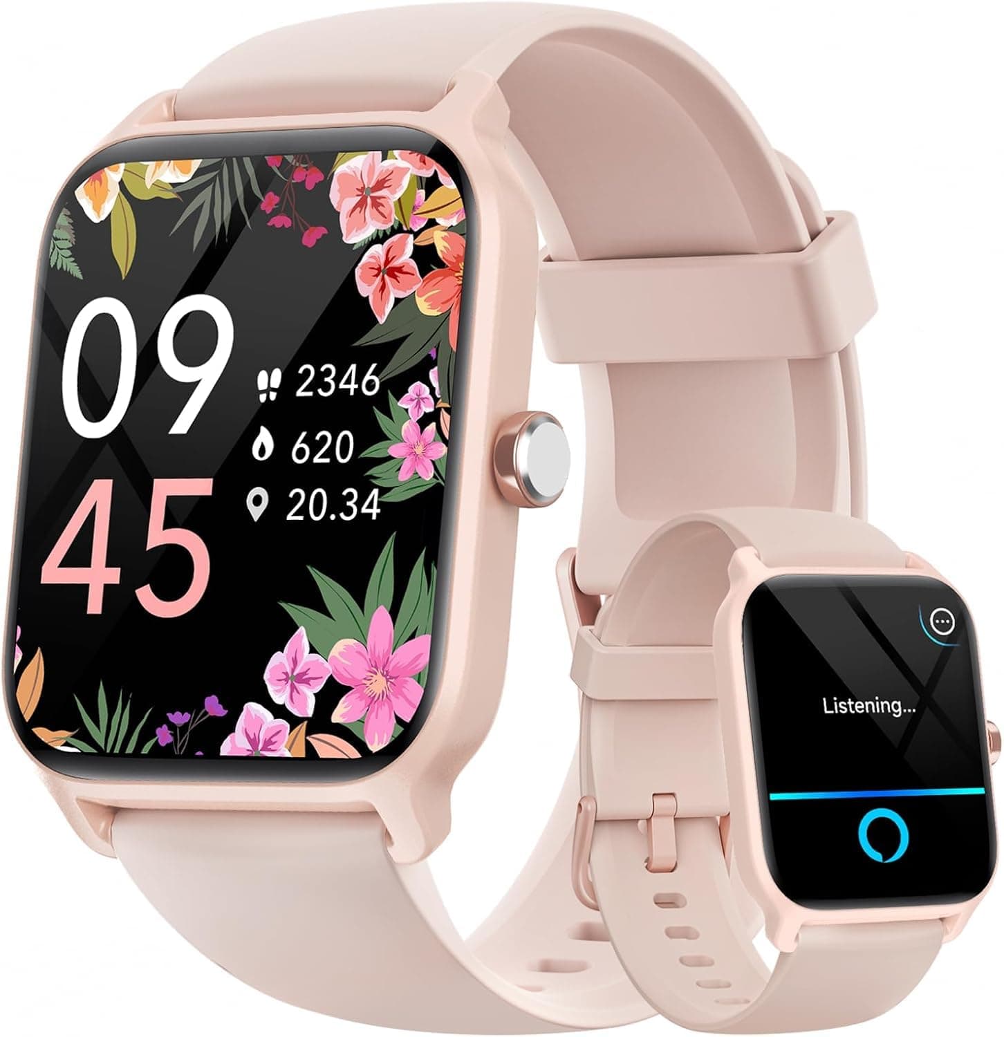 Smart Watch for Women IOS & Android Multifunction Fitness Tracker with Heart Rate Monitor Sleep Tracking IP68 Waterproof，Compatible 105+ sport modes for Workout Office Daily Use on Amazon.ae - Price Tracker