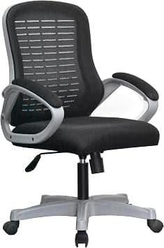 Splendor ® Desk Chair Office Chair for Home Height Adjustable Mid Back Mesh Computer Chair with Lumbar Support Mesh Swivel Computer Office Ergonomic Executive Chair (Medium Back, Grey) on Amazon.ae - Price Tracker