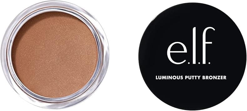 e.l.f. Luminous Putty Bronzer, Lightweight Putty-to-Powder Bronzer For A Radiant, Glowing Finish, Highly Pigmented, Vegan & Cruelty-Free, Seaside Shimmer on Amazon.ae - Price Tracker