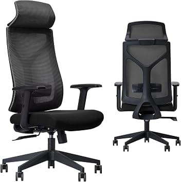 615 Home Executive Office Chair, Ergonomic Computer Chair Wide Seat With Large Headrest, Modern Desk Chair Lumbar Support, Adjustable Armrests Mesh Chair على Amazon.ae - متتبع الأسعار