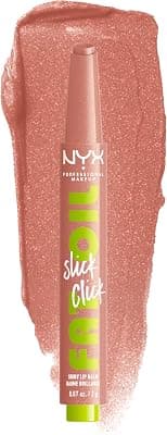 NYX PROFESSIONAL MAKEUP Fat Oil Slick Click, Lightweight, Buildable Pigmented Vegan Lip Balm - Group Chat (Nude) - Best Deal Finder