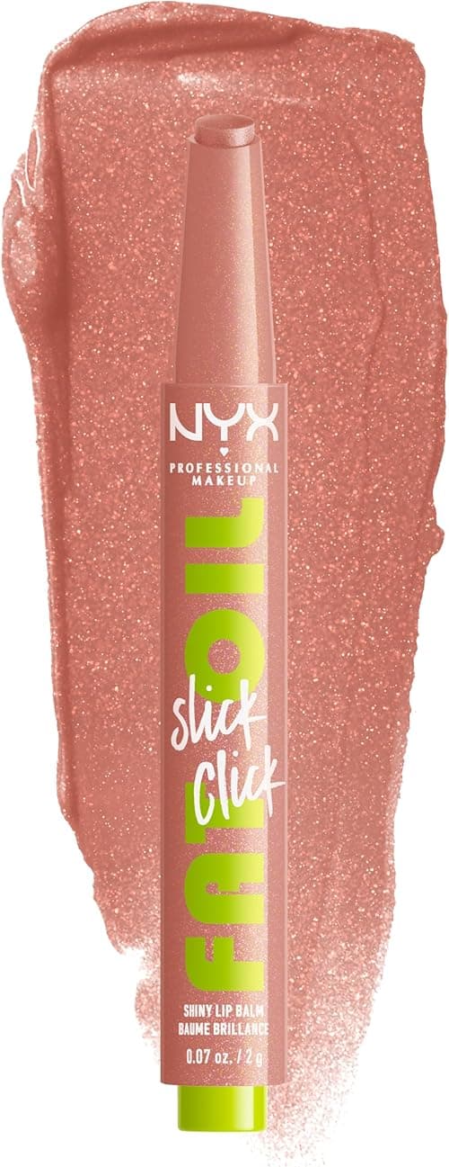 NYX PROFESSIONAL MAKEUP Fat Oil Slick Click, Lightweight, Buildable Pigmented Vegan Lip Balm - Group Chat (Nude) on Amazon.ae - Price Tracker