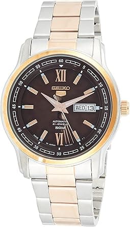 Seiko Men's Automatic Watch With Analog Display And Stainless Steel Strap Snkp18J1, Silver on Amazon.ae - Price Tracker
