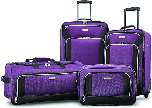 American Tourister unisex-adult Fieldbrook Xlt 4pc Set (Bb/Wh Dfl/ 21/25 Upright) Luggage Set on Amazon.ae - Price Tracker