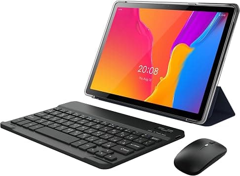 Oteeto TAB 10 Pro/Single SIM 5G Network/8GB RAM + 512GBG ROM/5G Wifi/8000 mAh/8MP Front + 13MP Rear Camera/Quad Core 2.0GHz Processor/Android 13/Includes Keyboard,Mouse,Touch Pen,OTG,Flip Cover (Gray) على Amazon.ae - متتبع الأسعار