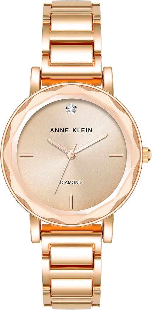 Anne Klein Women's Genuine Diamond Dial Bracelet Watch on Amazon.ae - Price Tracker