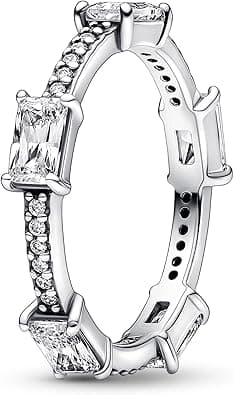 Pandora Rechteckige Steine Funkelnder Pavé-Ring on Amazon.ae - Price Tracker