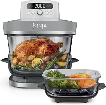 Ninja CRISPi PRO XL Glass Air Fryer, 5 Preset Cooking Functions, Includes CleanCrisp 5.7L & 2.3L Storage Lid, White on Amazon.ae - Price Tracker