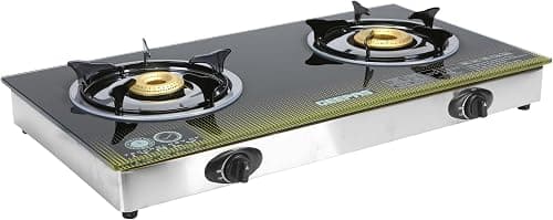 Geepas GK6758 Double Gas Burner Cooker"Min 1 year manufacturer warranty" على Amazon.ae - متتبع الأسعار