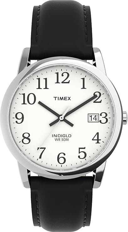 Timex Men's Easy Reader Date Leather Strap Watch on Amazon.ae - Price Tracker