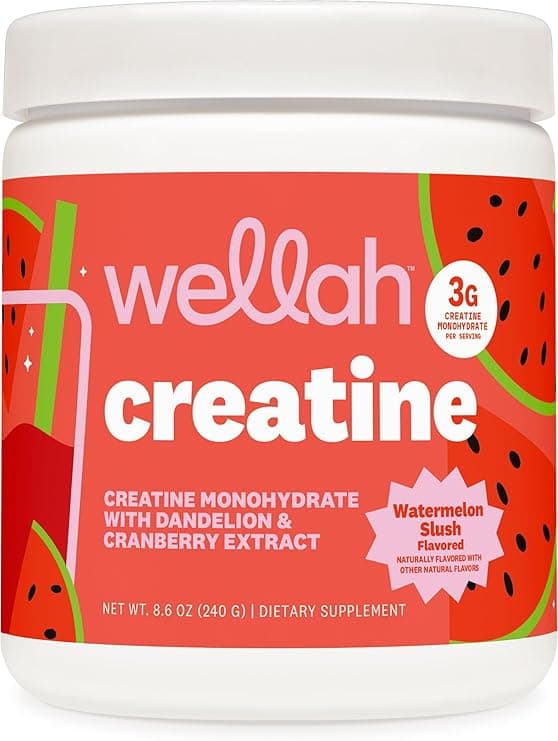 Wellah Creatine for Women - Creatine Monohydrate with Dandelion and Blueberry Extract (50 Servings, Watermelon Slushy) on Amazon.ae - Price Tracker