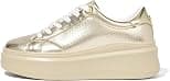 LUCKY STEP Women's Platform Fashion Sneakers Faux Leather Classic Tennis Shoes Low Top Casual Walking Shoes - Best Deal Finder