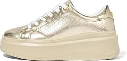 LUCKY STEP Women's Platform Fashion Sneakers Faux Leather Classic Tennis Shoes Low Top Casual Walking Shoes - Best Deal Finder