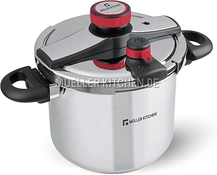 Müller Kitchen MK-3025 Pressure Cooker (10L, Stainless Steel, Induction Base, Pressure Indicator) on Amazon.ae - Price Tracker