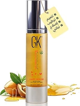 GK HAIR Global Keratin Hair Smoothing Serum (1.69 Fl. Oz/50ml) - 100% Organic Argan Oil Hydrating Strength Shine Dry Damaged Repair Anti Frizz Moistures Nourishment & Weightless Styling All Hair Types on Amazon.ae - Price Tracker