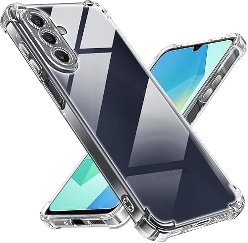 Case for Samsung Galaxy A17 / M17 / F17 Cover Clear Back Air Cushion Soft Silicone Shockproof Protective Bumper Shell Corner for Samsung Galaxy A17 / M17 / F17 by Emodil ® (Clear) على Amazon.ae - متتبع الأسعار