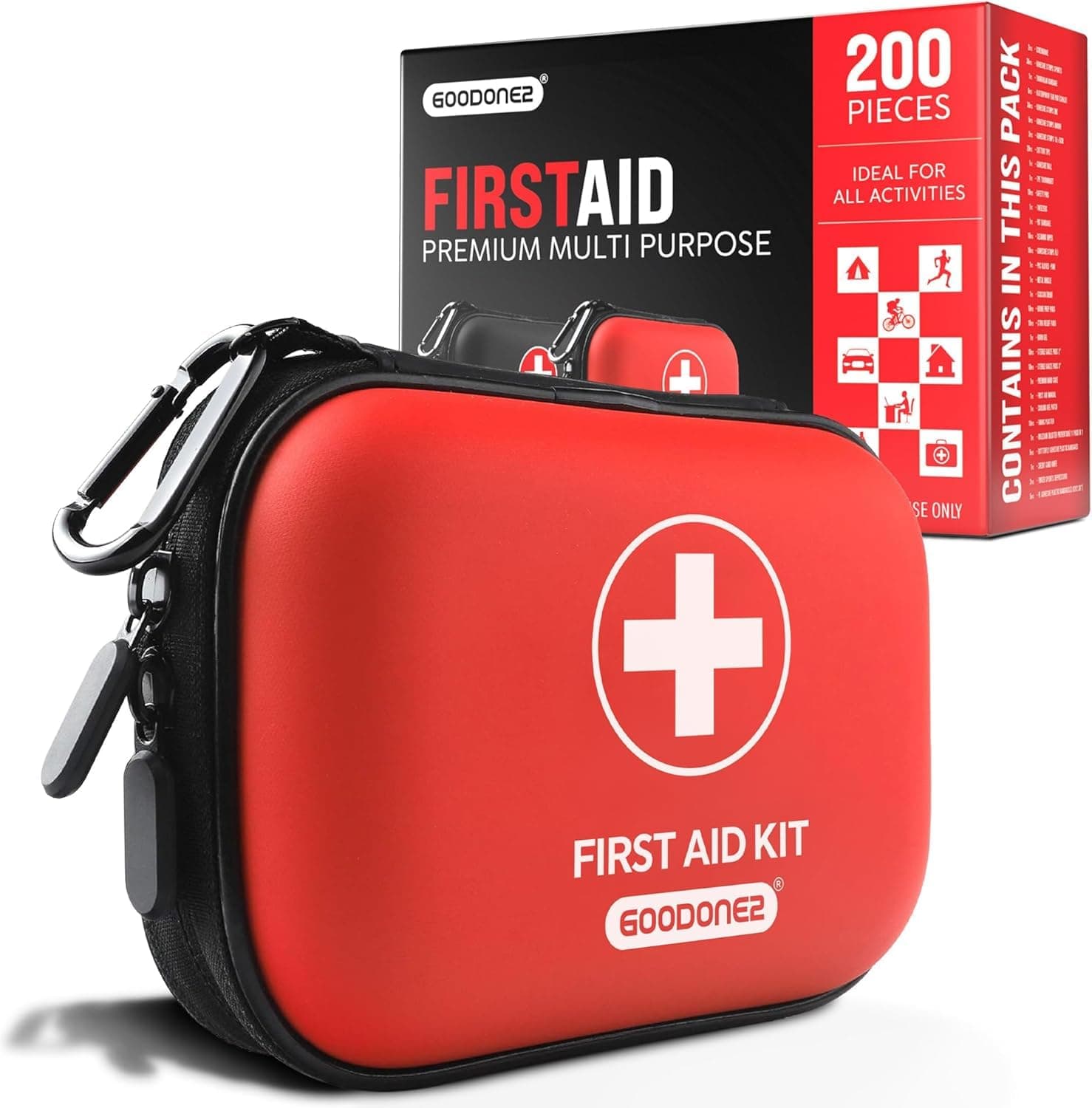 200 Pcs First Aid Kit + Survival kit for Treat, Protect Minor Cuts, Scrapes. Home, Office, Car, School, Business, Travel, Emergency, Survival, Hunting, Outdoor, Camping & Sport Red on Amazon.ae - Price Tracker