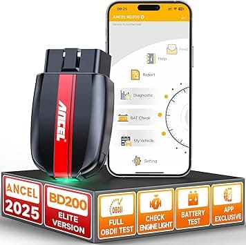 ANCEL BD200 OBD2 Scanner Bluetooth, Code Reader for Cars & Check Engine Diagnostic Scan Tools with Battery Test, Exclusive App On iOS & Android, Wireless OBDII Adapter Works for 1996 & Newer Vehicles - Amazon.ae Price Tracker