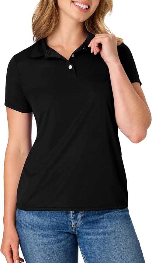 Hanes womens Performance Polo, Single or 3-Pack, Sport Cool DRI Moisture-Wicking Polo Shirt, 40+ UPF Protection on Amazon.sa - Price Tracker