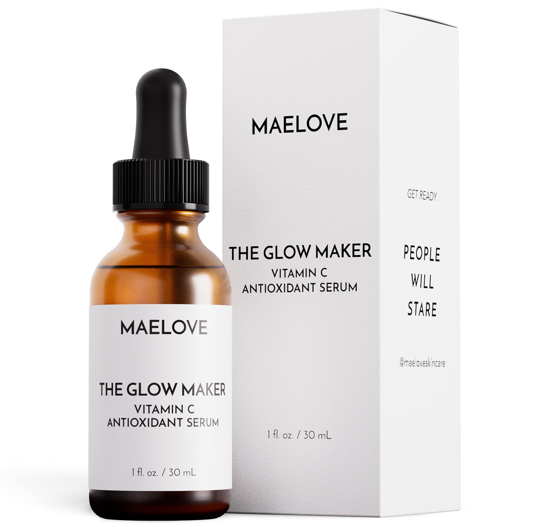 MAELOVE Vitamin C Serum , Glow Maker with Vitamins C, E, Ferulic & Hyaluronic Acid, Unscented, Award-Winning Brightening and Hydrating Facial Serum, 1.0 fl oz on Amazon.ae - Price Tracker