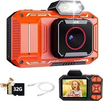 Compact 4K Digital Vlogging Camera – 48MP Autofocus, 16X Zoom, Rechargeable with 32GB Card – Easy-to-Use Point & Shoot Camera for Kids, Adults, and Beginners – Great for Daily Photography on Amazon.ae - Price Tracker