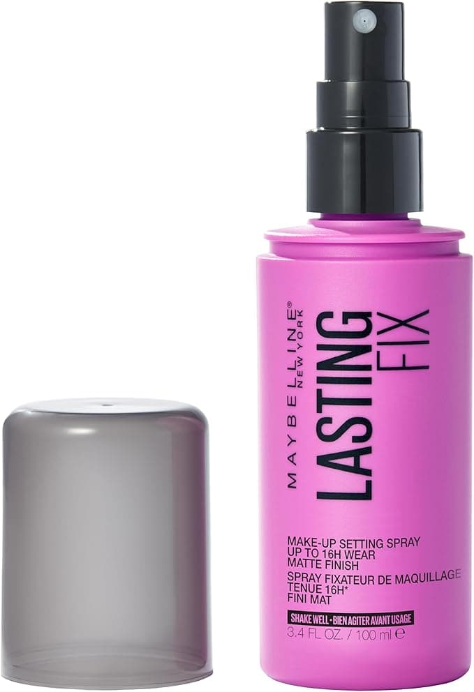 Maybelline New York Makeup Setting Spray, Matte Finish, Up To 16Hr Wear, Sweat Resistant, Mattifies, Lasting Fix, Transparent, 100 ml on Amazon.ae - Price Tracker