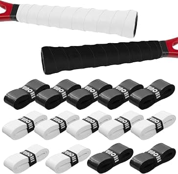 Bukela 14 Pack Tennis & Badminton Racket Grip Tape Anti-Slip Overgrips with Super Absorbent Sweat-Resistant Material Comfortable Dry Feel Durable Replacement Wraps for Sports Rackets - متتبع أسعار Amazon.sa