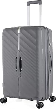 H.T Expandable Checked-Medium Luggage with Spinner Wheels, TSA Lock & Secure Zipper – Hard Shell Suitcase for 4–7 Day Travel (25", 78 Litre, Checked-Medium, Grey) on Amazon - Best Deal Finder