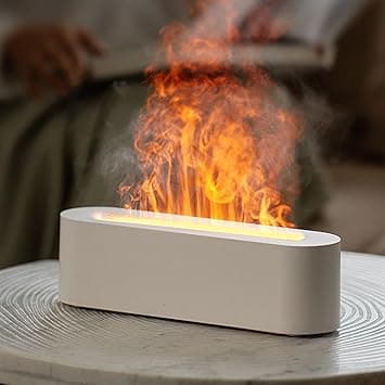 Flame Diffuser for Fireplace, Aromatherapy Essential Oil Diffuser, 150ml Ultrasonic Cool Mist Humidifier for Bedroom, Office, Home, Yoga, Timer and Off - Amazon.ae Price Tracker