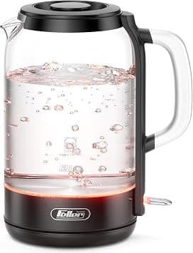 Feller Germany EK730 Electric Kettle, 1.7L German Schott Glass, 2200W Fast Boil, Strix Control, BPA Free (Black) on Amazon.ae - Price Tracker
