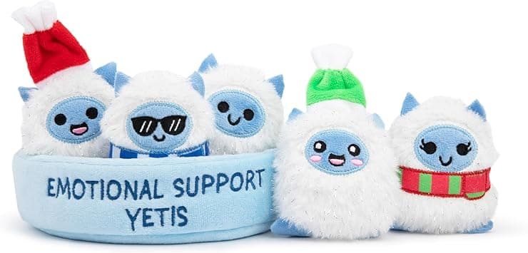 WHAT DO YOU MEME? Emotional Support Yetis by Relatable, Cuddly Stuffed Animals, Plushies, and Cute Stuff, Great Gift Ideas for Loved Ones of All Ages, Includes 5 Plushies with Carrying Basket - Amazon.ae Price Tracker
