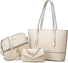 Women Fashion Handbags Wallet Tote Bag Shoulder Bag Satchel Purse Top Handle Set - Amazon.ae Price Tracker