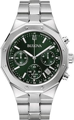 Bulova Men's Chronograph Quartz Watch with Stainless Steel Strap 96B409 - Amazon.ae Price Tracker