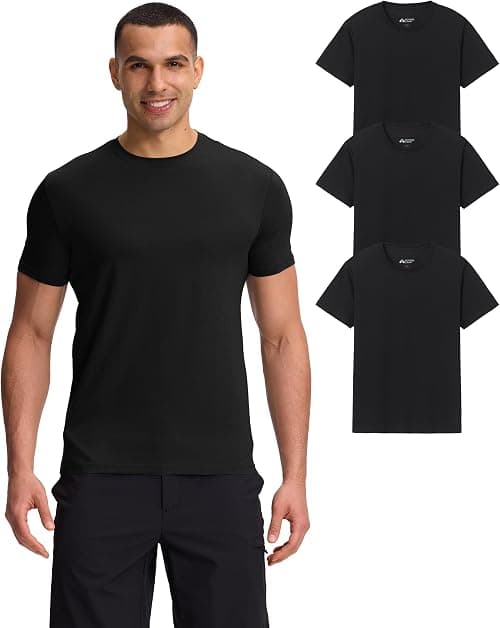 Pioneer Camp Mens Bamboo T Shirt Ultra Soft White Plain Tshirts Shirts for Men Cooling Crew Neck Casual Basic Tee Shirt on Amazon - Best Deal Finder