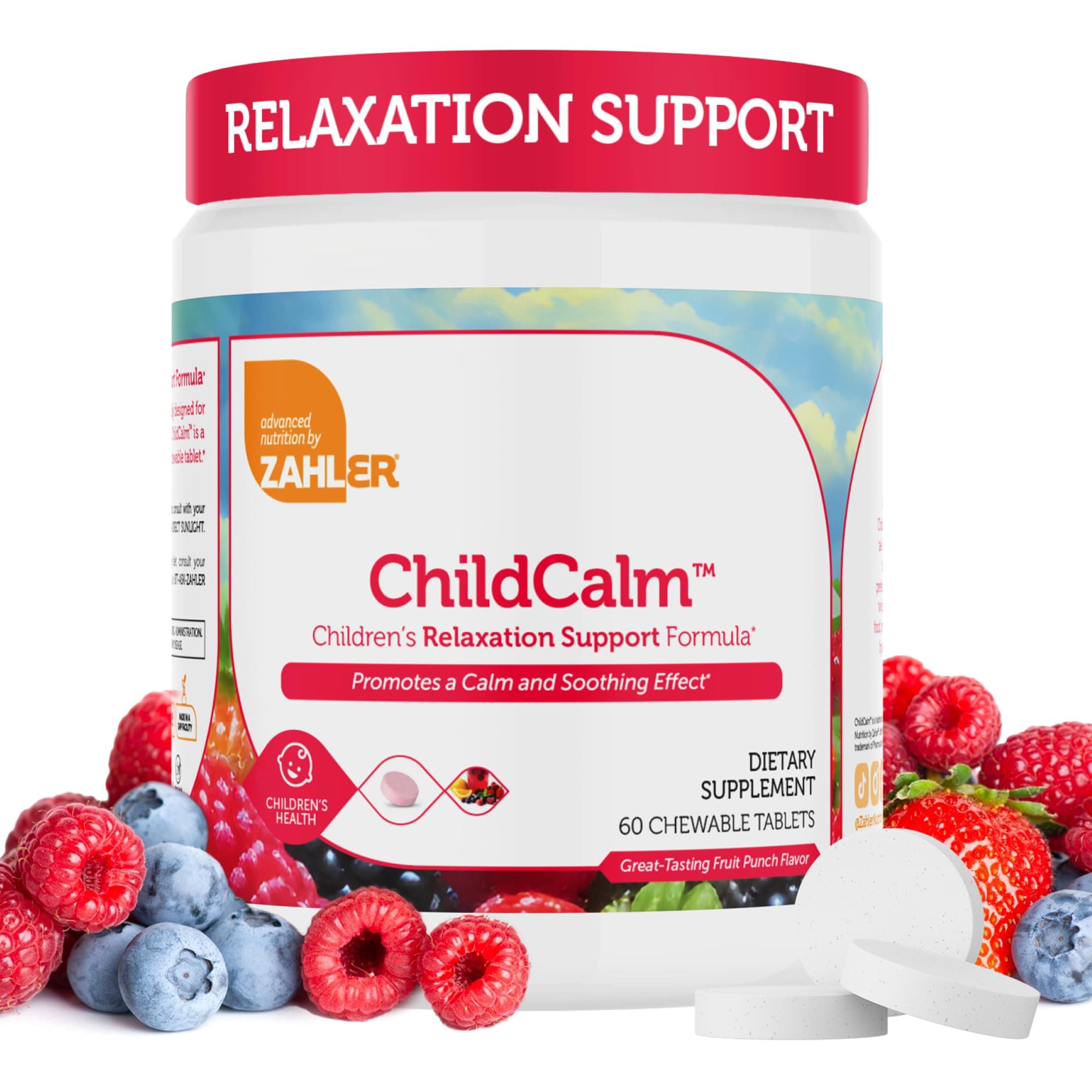 Zahler ChildCalm, Chewable Magnesium Calming and Relaxation Aid for Kids, Children's Calm Magnesium Supplement, Certified Halal, 60 Chewable Tablets on Amazon.ae - Price Tracker