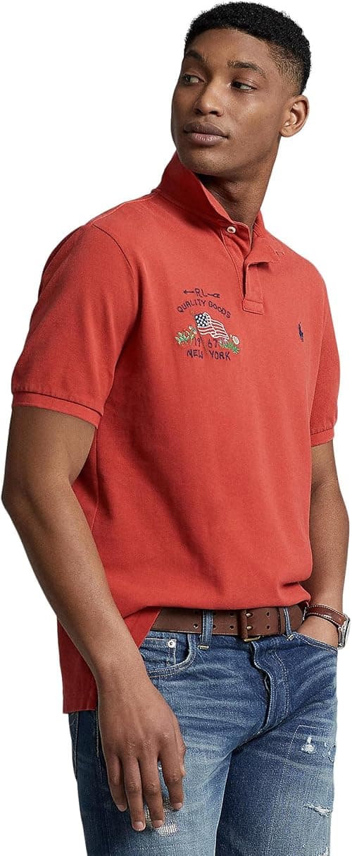 POLO RALPH LAUREN Men's Classic Fit Flag Mesh Polo Shirt on Amazon.ae - Price Tracker