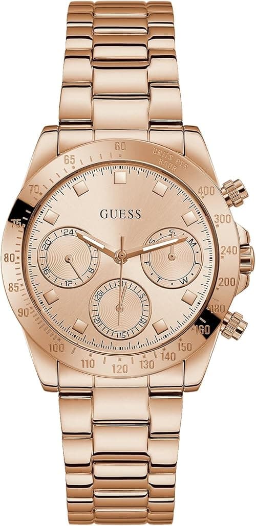 GUESS US Women's Rose Gold-Tone Multifunction Watch on Amazon.ae - Price Tracker