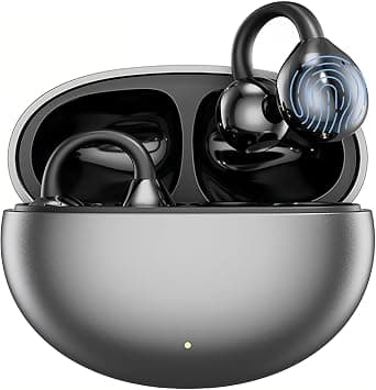 Open Ear Clip Wireless Earbuds, Bluetooth 5.0 Headphones with AI Noise Cancelling, 4-8H Playtime, IP68 Waterproof for Running on Amazon.ae - Price Tracker