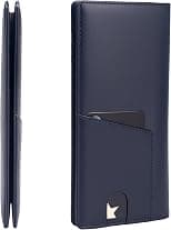 Alldaily Bifold Long Slim Wallets for men, Leather RFID Blocking Credit Card Holder with ID Window - Best Deal Finder
