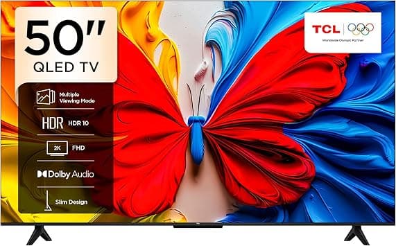 TCL 50S5K Television 50 Inch Smart TV QLED HDR 10 Google TV, Dolby Audio, Game Mode, Multiple Eye Care with Slim Design (2025 Model) on Amazon.ae - Price Tracker