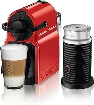 Nespresso Inissia coffee machine Bundle with Aeroccino 3 by Nespresso, Ruby Red - UAE Version - Amazon.ae Price Tracker